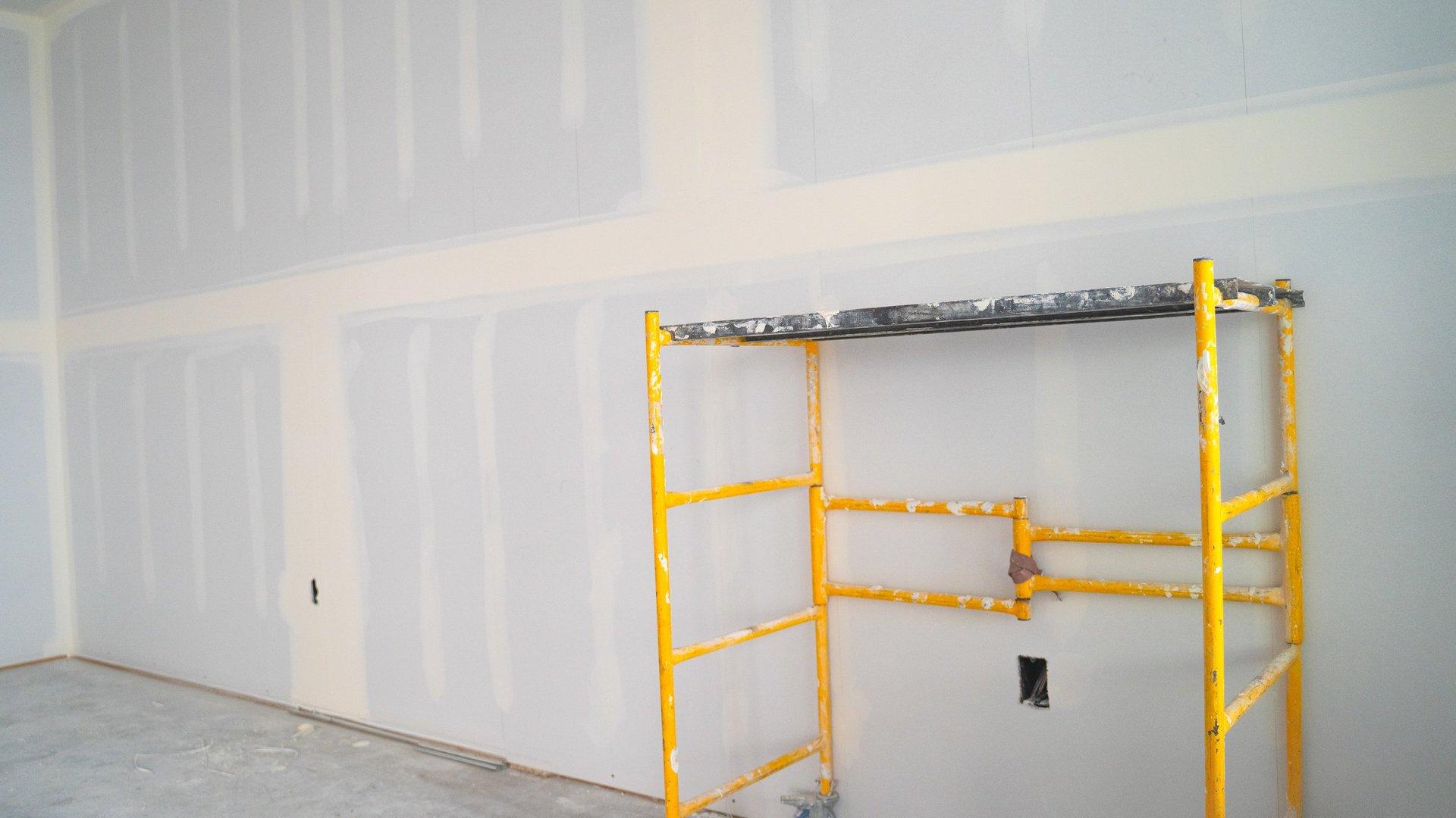 New drywall installation